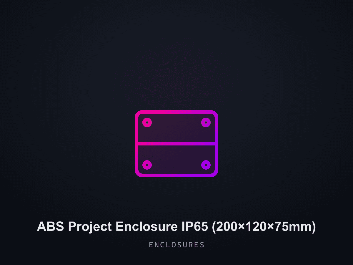 ABS Project Enclosure IP65 (200×120×75mm)