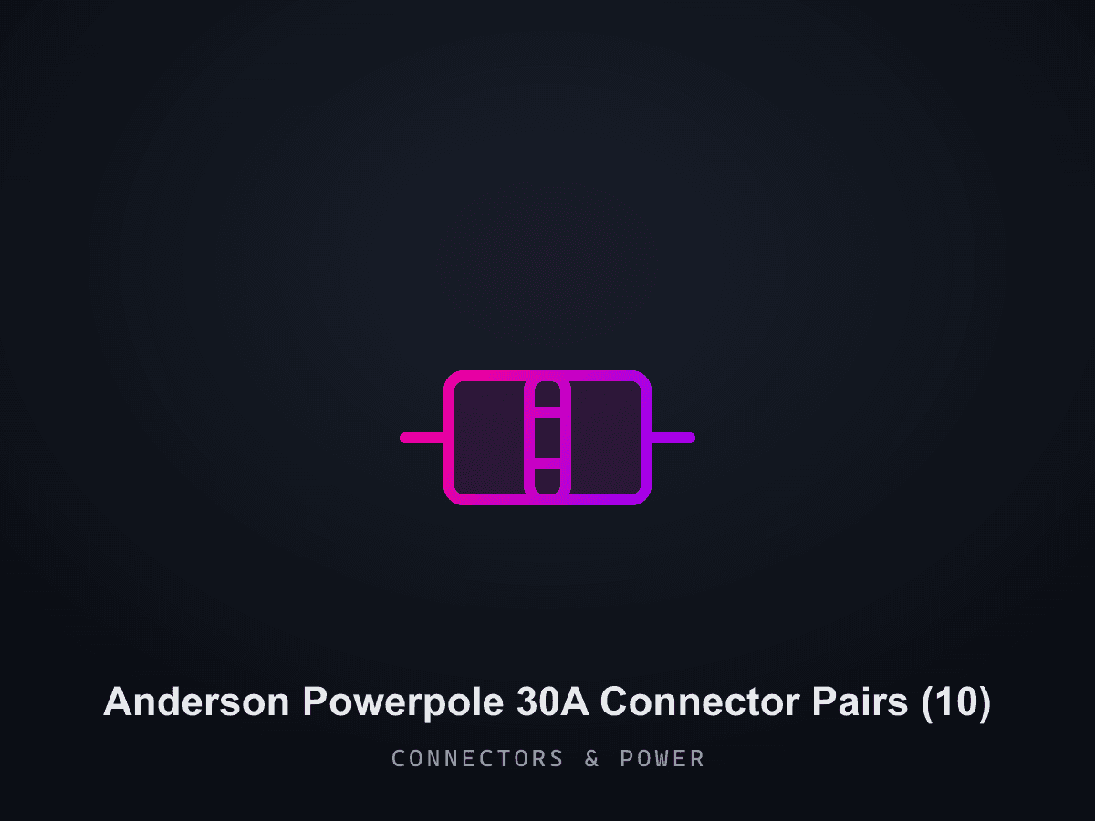 Anderson Powerpole 30A Connector Pairs (10)