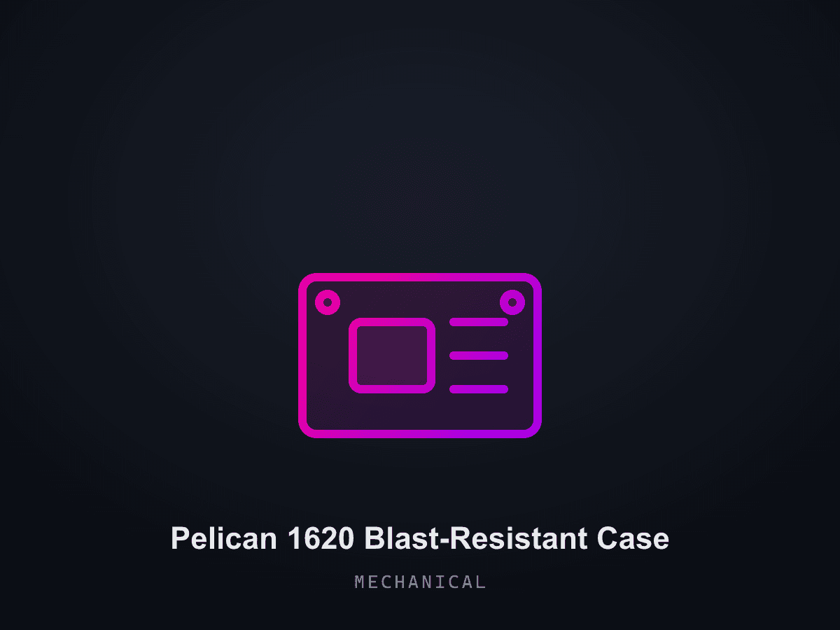 Pelican 1620 Blast-Resistant Case