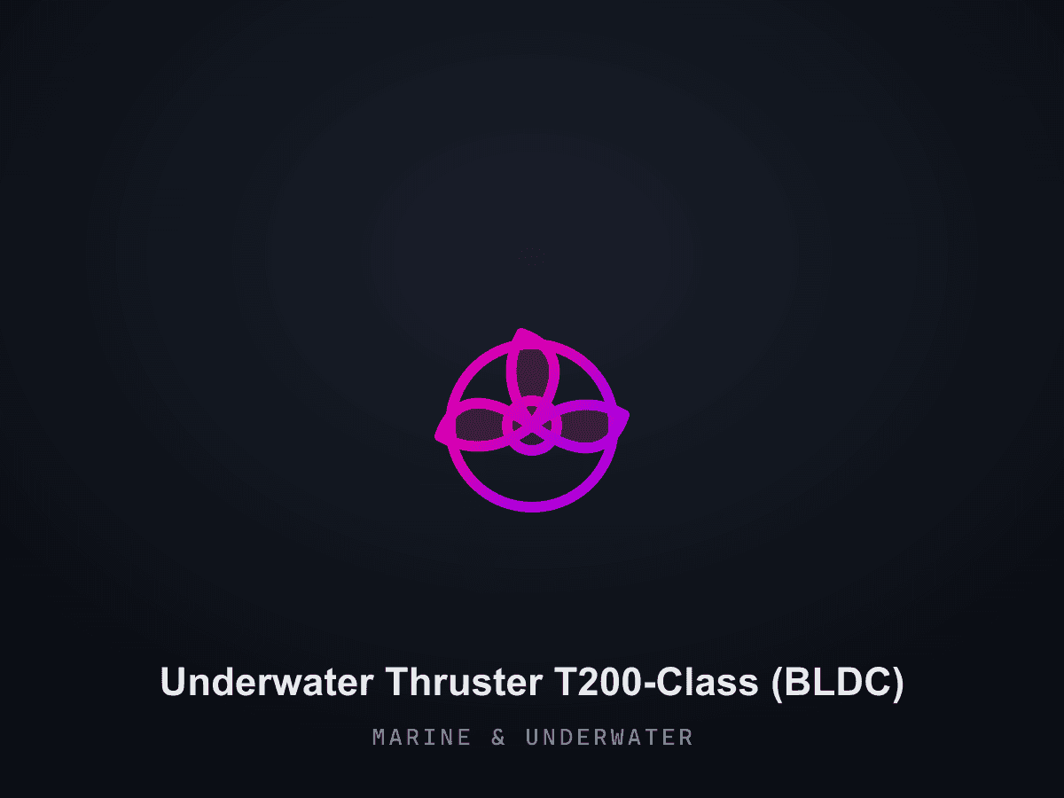 Underwater Thruster T200-Class (BLDC)