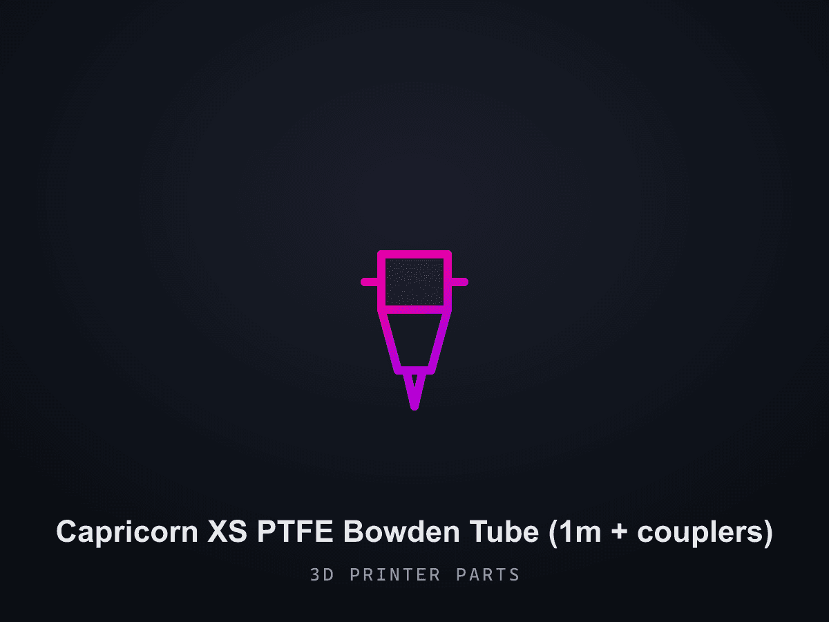 Capricorn XS PTFE Bowden Tube (1m + couplers)