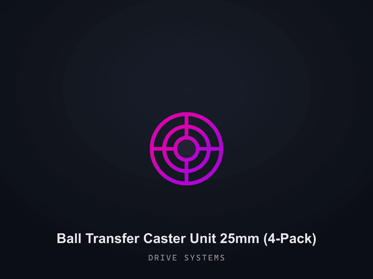 Ball Transfer Caster Unit 25mm (4-Pack)