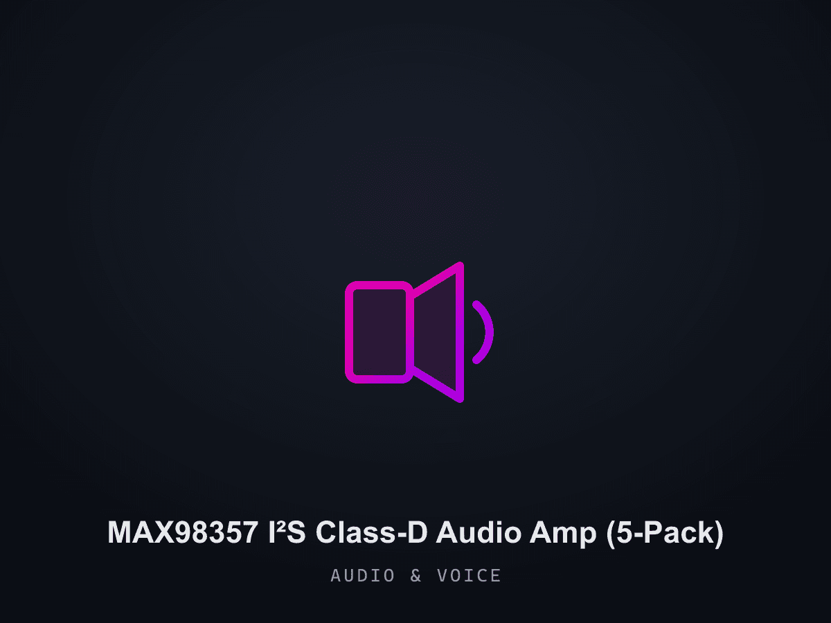 MAX98357 I²S Class-D Audio Amp (5-Pack)