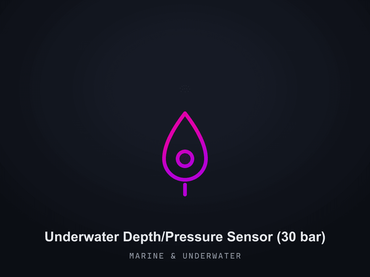 Underwater Depth/Pressure Sensor (30 bar)