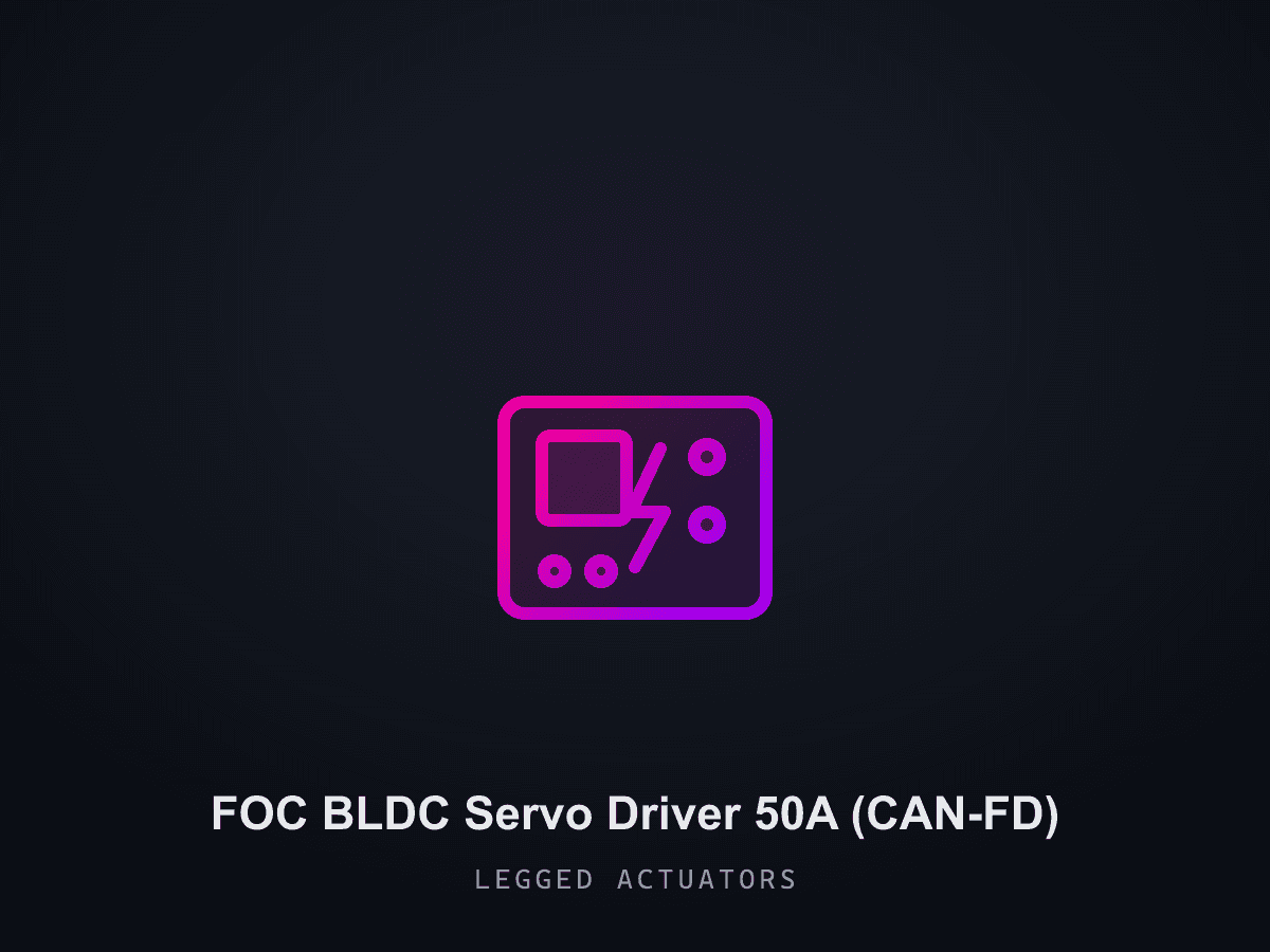 FOC BLDC Servo Driver 50A (CAN-FD)