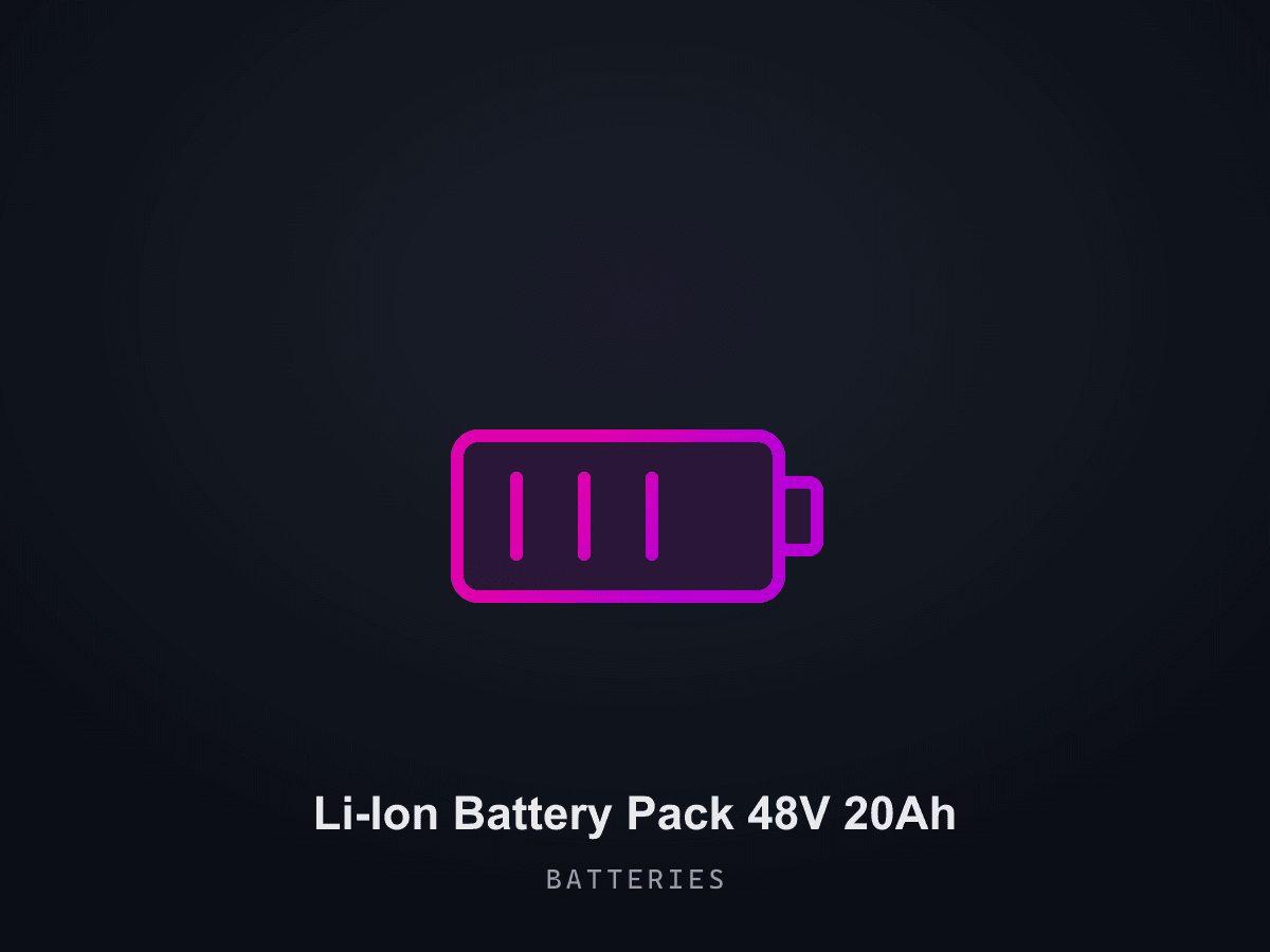 Li-Ion Battery Pack 48V 20Ah