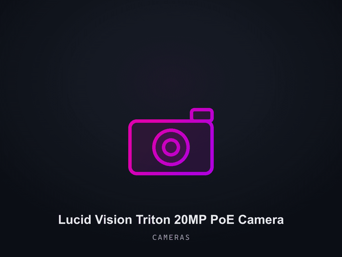 Lucid Vision Triton 20MP PoE Camera