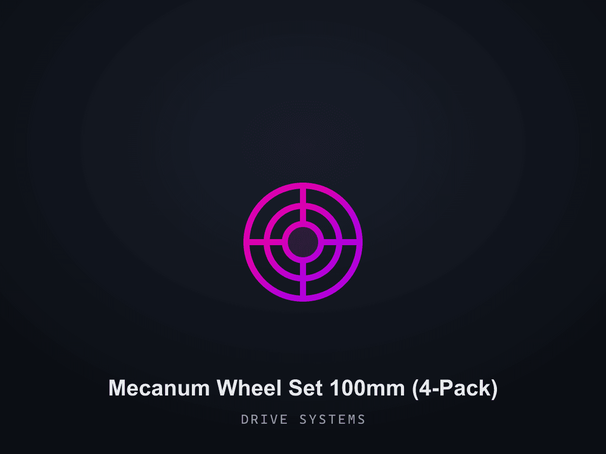Mecanum Wheel Set 100mm (4-Pack)