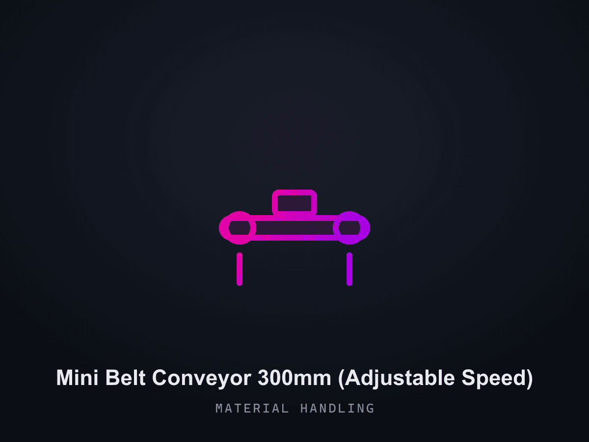 Mini Belt Conveyor 300mm (Adjustable Speed)