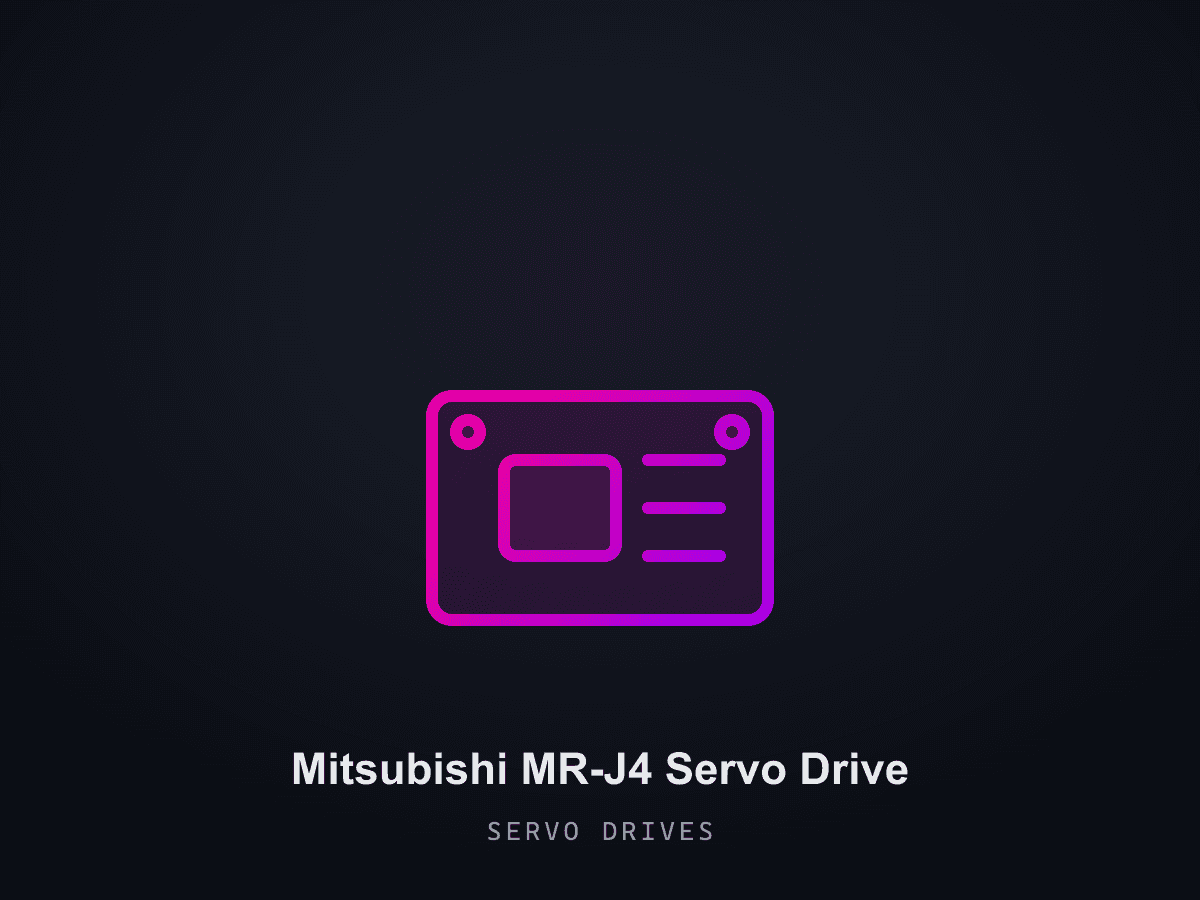 Mitsubishi MR-J4 Servo Drive