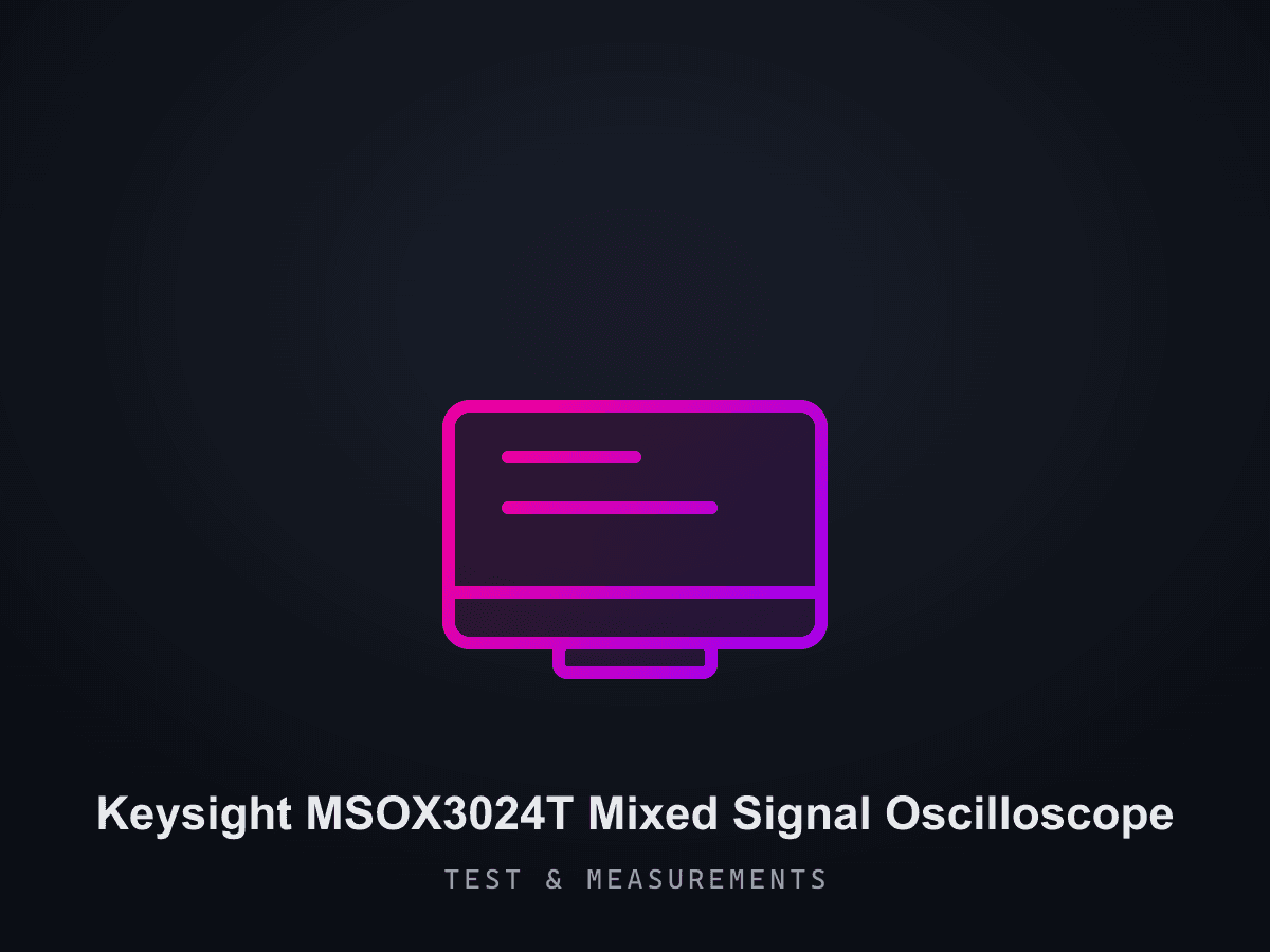 Keysight MSOX3024T Mixed Signal Oscilloscope