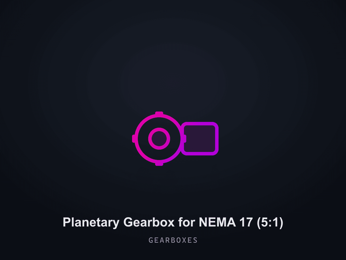 Planetary Gearbox for NEMA 17 (5:1)