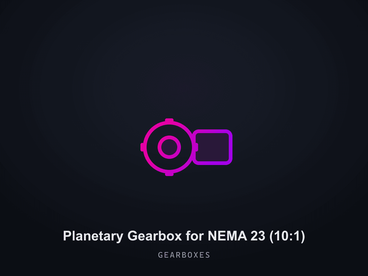 Planetary Gearbox for NEMA 23 (10:1)
