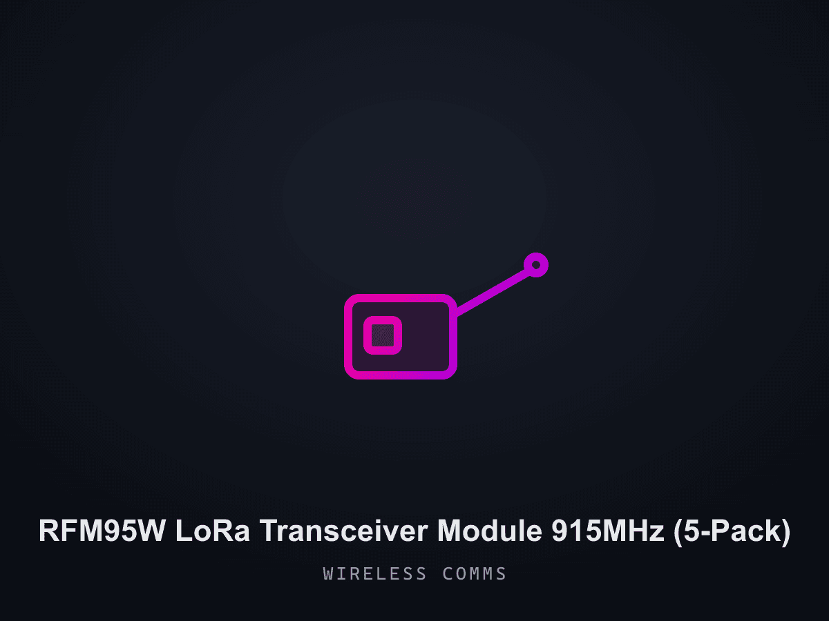 RFM95W LoRa Transceiver Module 915MHz (5-Pack)
