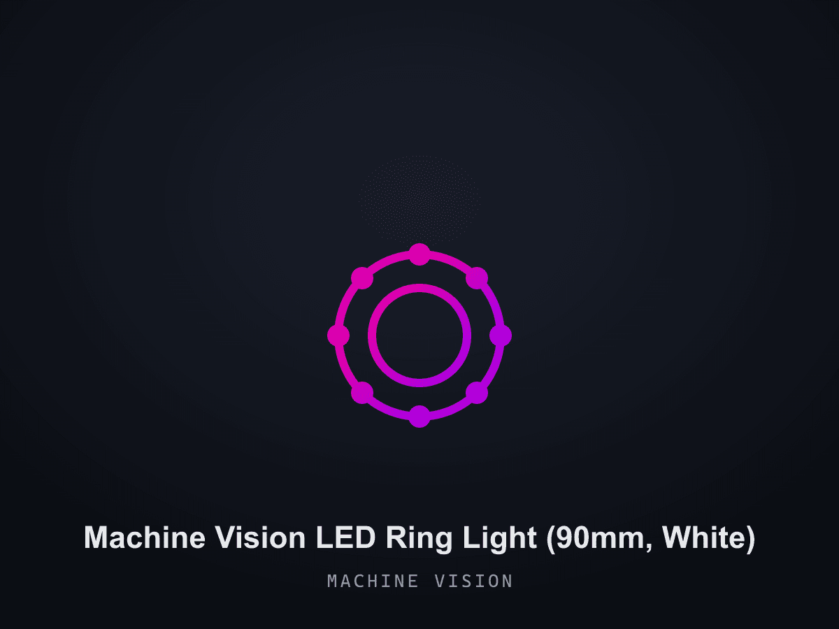 Machine Vision LED Ring Light (90mm, White)