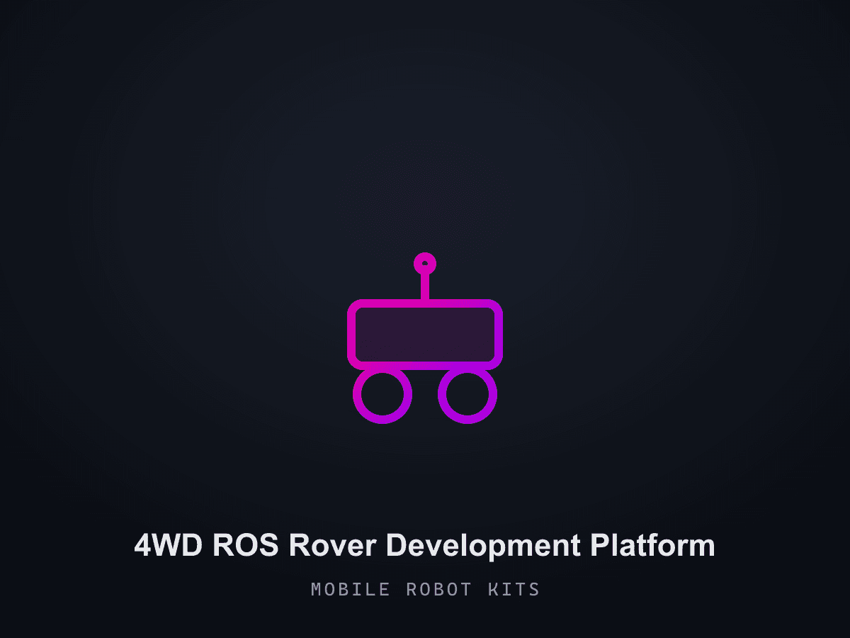 4WD ROS Rover Development Platform