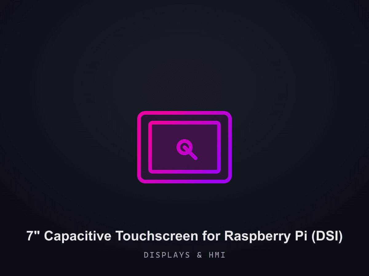 7" Capacitive Touchscreen for Raspberry Pi (DSI)