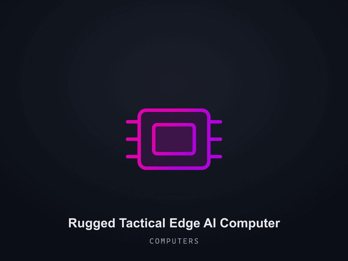 Rugged Tactical Edge AI Computer