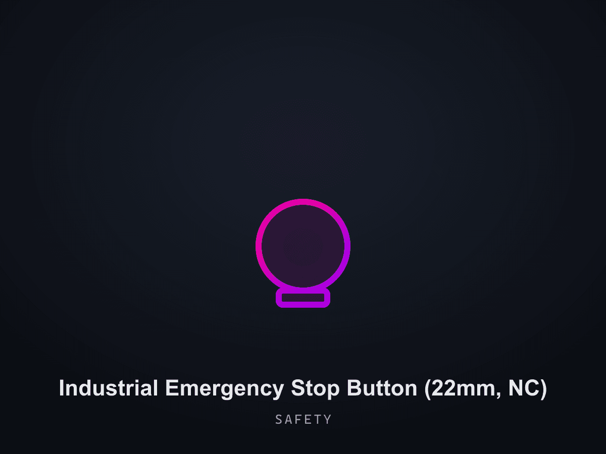 Industrial Emergency Stop Button (22mm, NC)