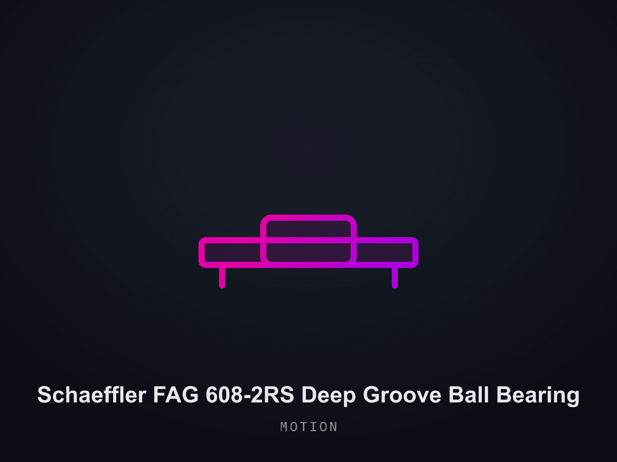 Schaeffler FAG 608-2RS Deep Groove Ball Bearing