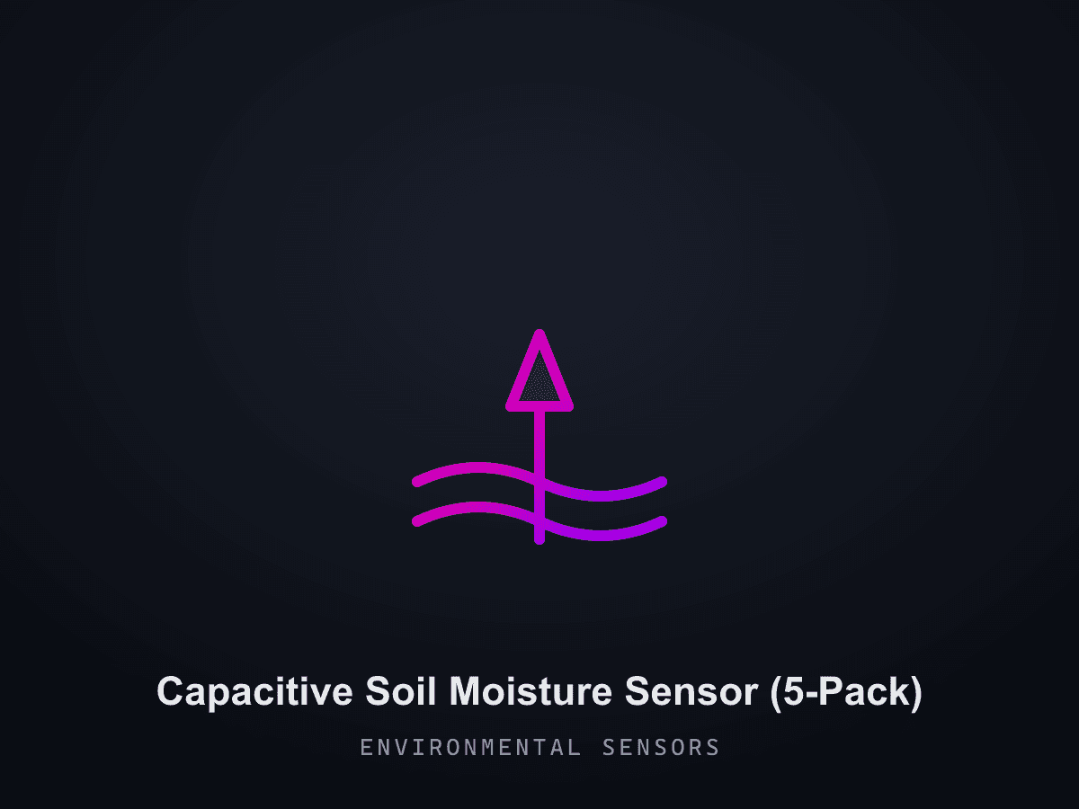 Capacitive Soil Moisture Sensor (5-Pack)