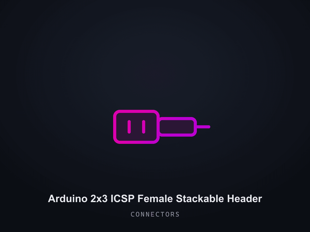 Arduino 2x3 ICSP Female Stackable Header