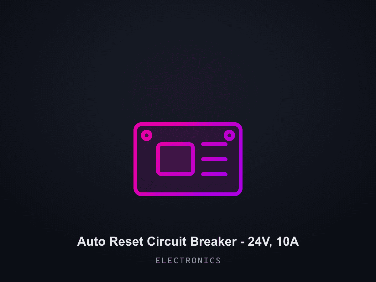 Auto Reset Circuit Breaker - 24V, 10A