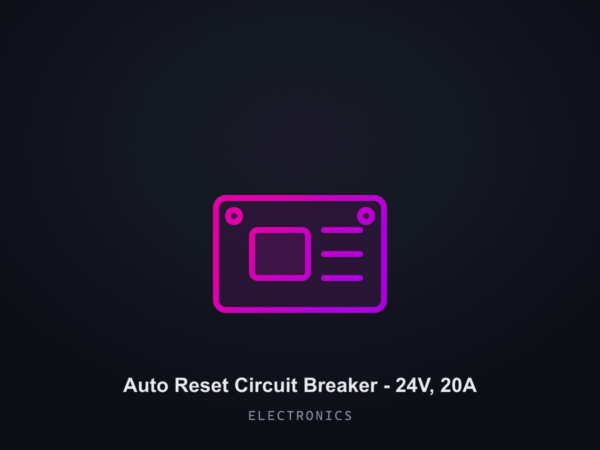 Auto Reset Circuit Breaker - 24V, 20A