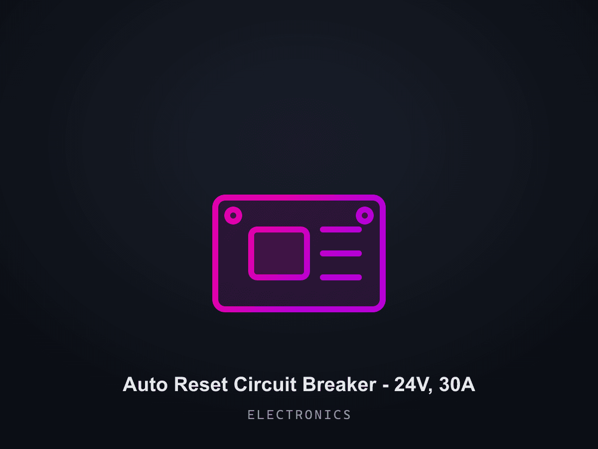 Auto Reset Circuit Breaker - 24V, 30A