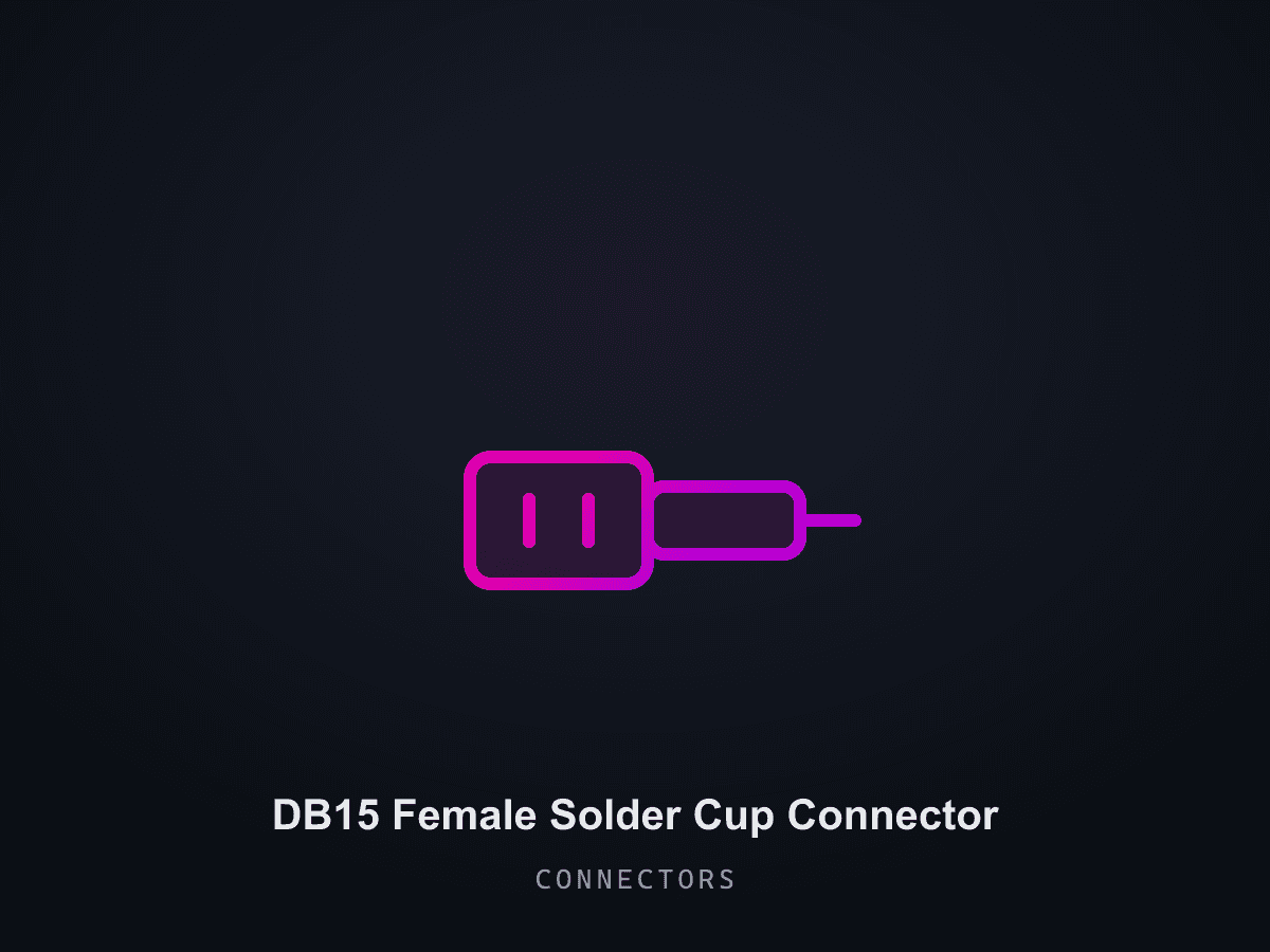 DB15 Female Solder Cup Connector