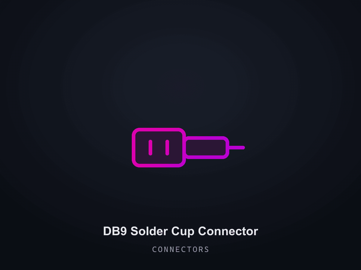 DB9 Solder Cup Connector