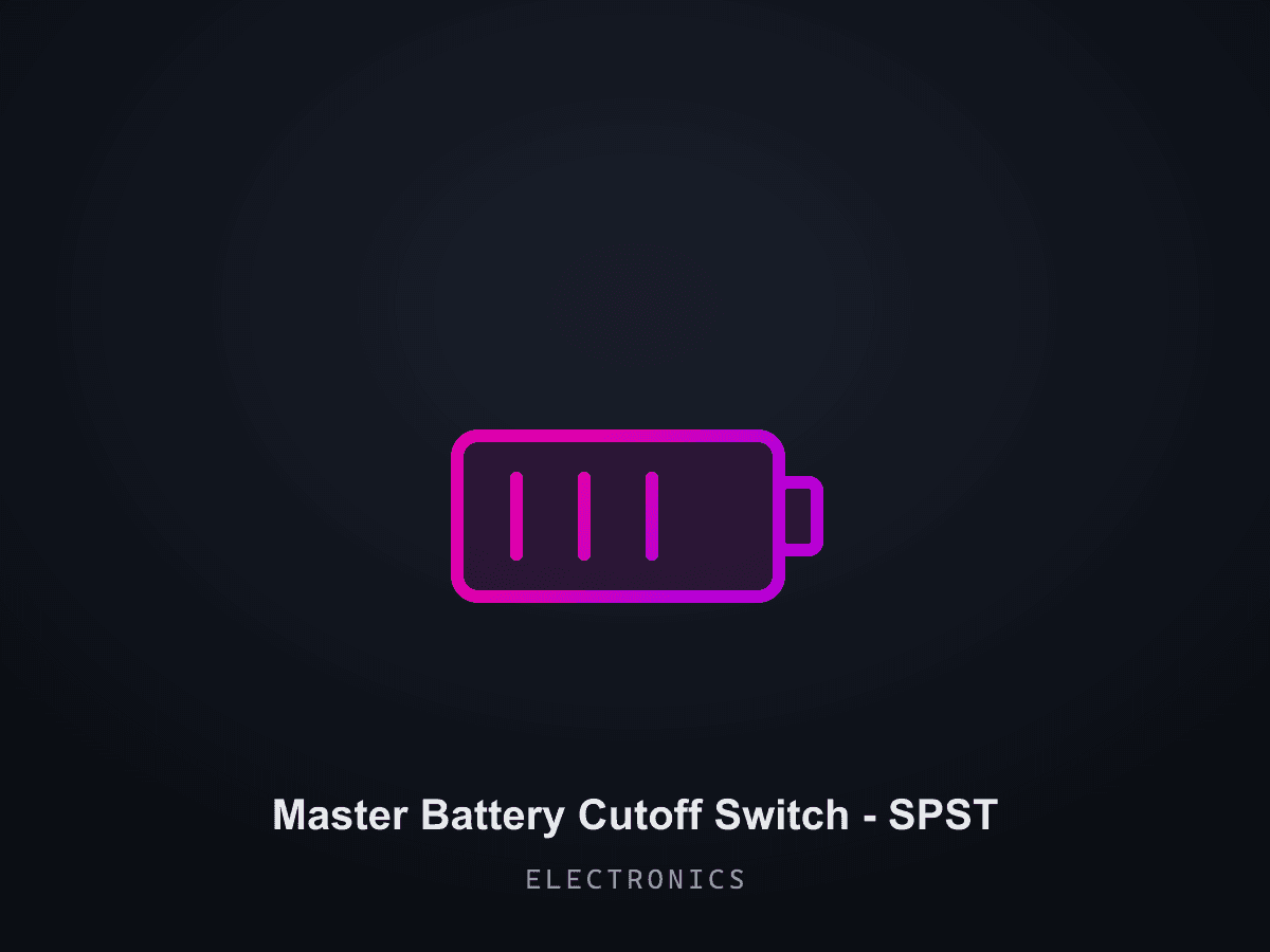 Master Battery Cutoff Switch - SPST