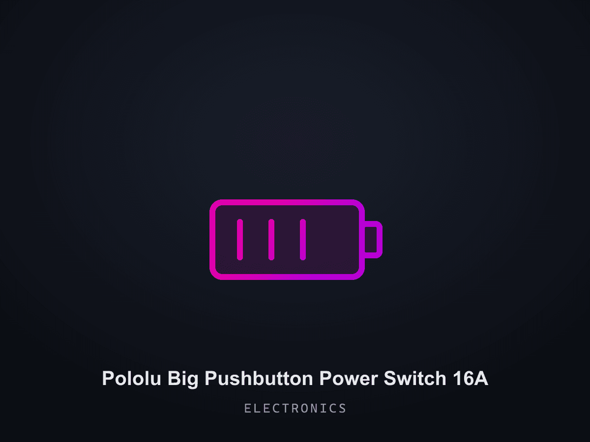 Pololu Big Pushbutton Power Switch 16A