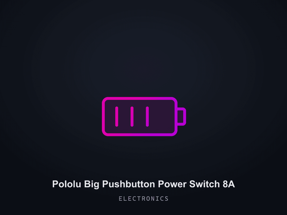 Pololu Big Pushbutton Power Switch 8A