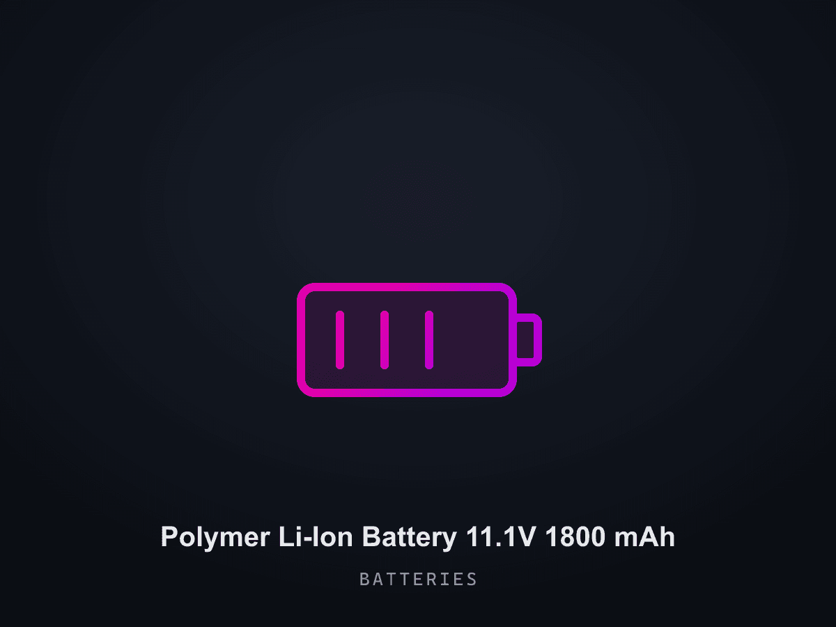 Polymer Li-Ion Battery 11.1V 1800 mAh