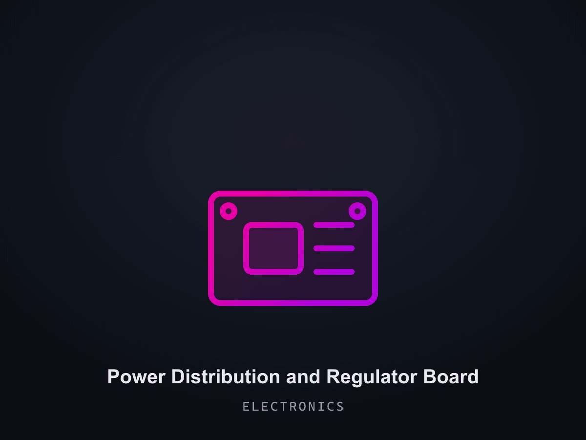 Power Distribution and Regulator Board