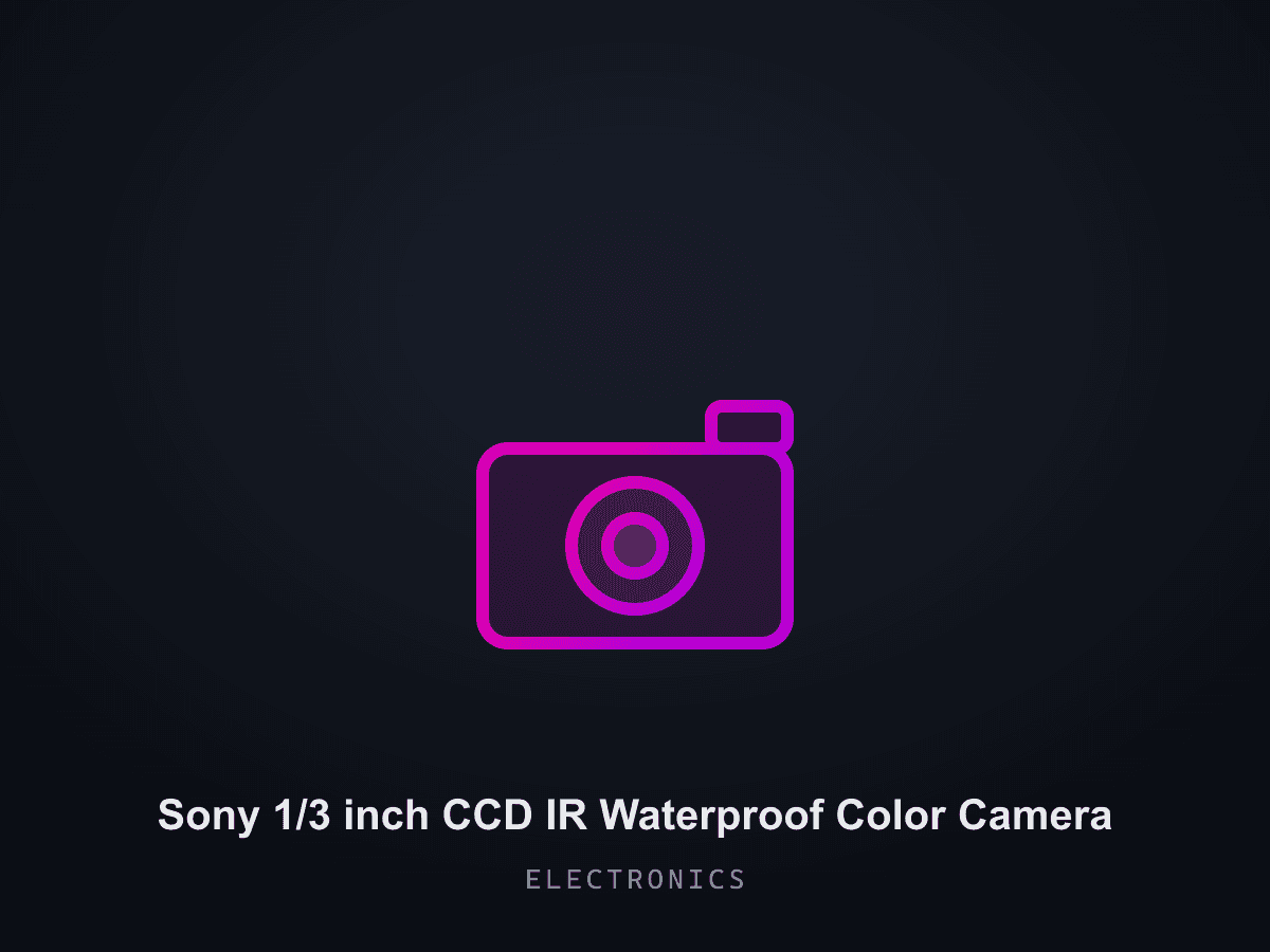 Sony 1/3 inch CCD IR Waterproof Color Camera
