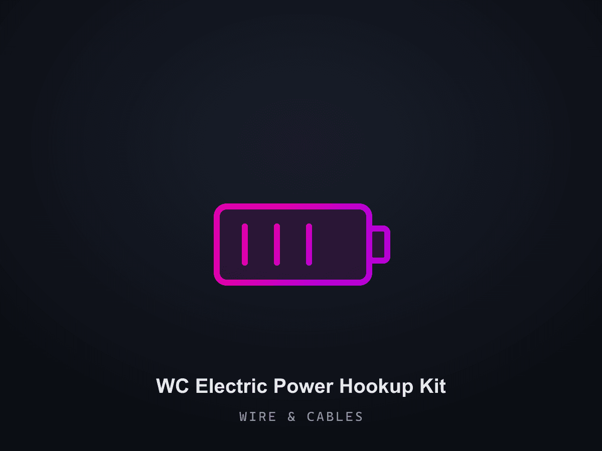 WC Electric Power Hookup Kit