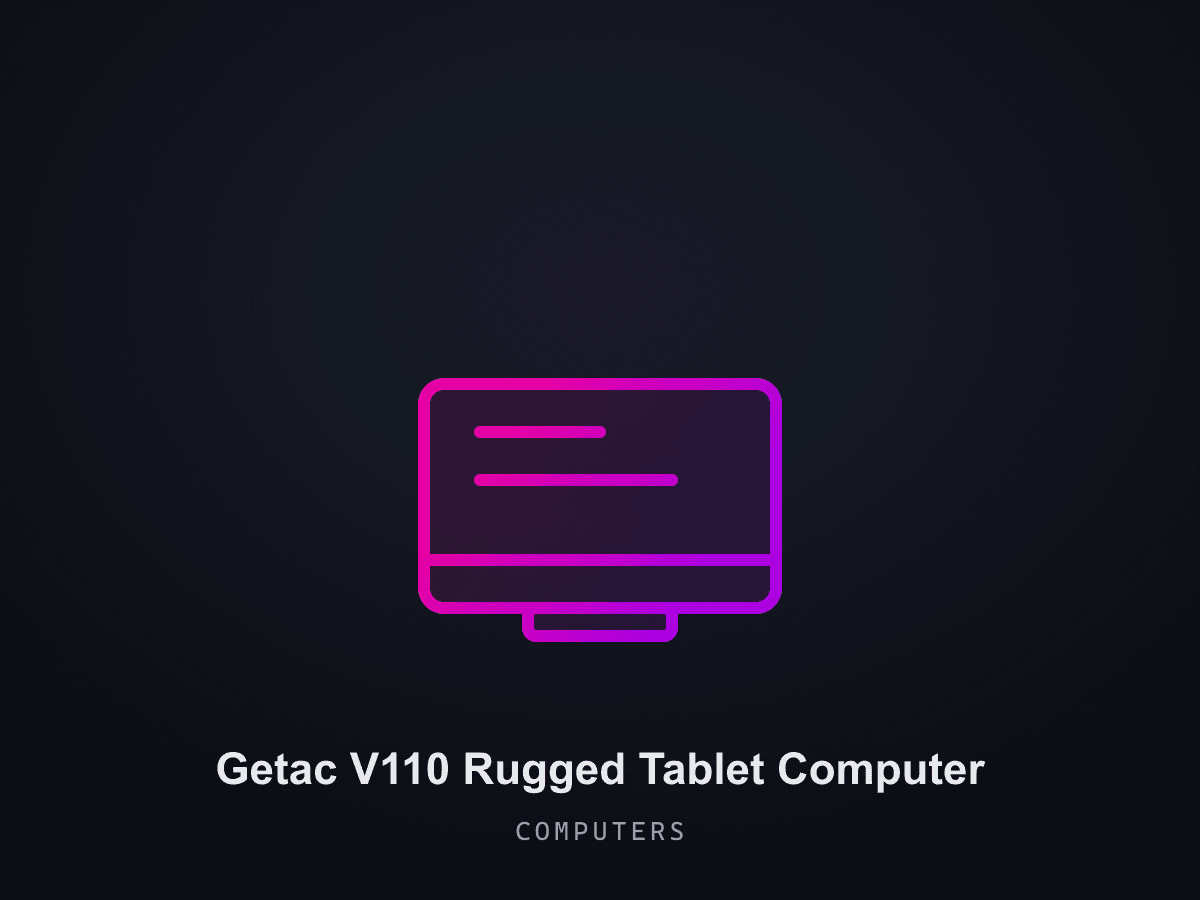 Getac V110 Rugged Tablet Computer