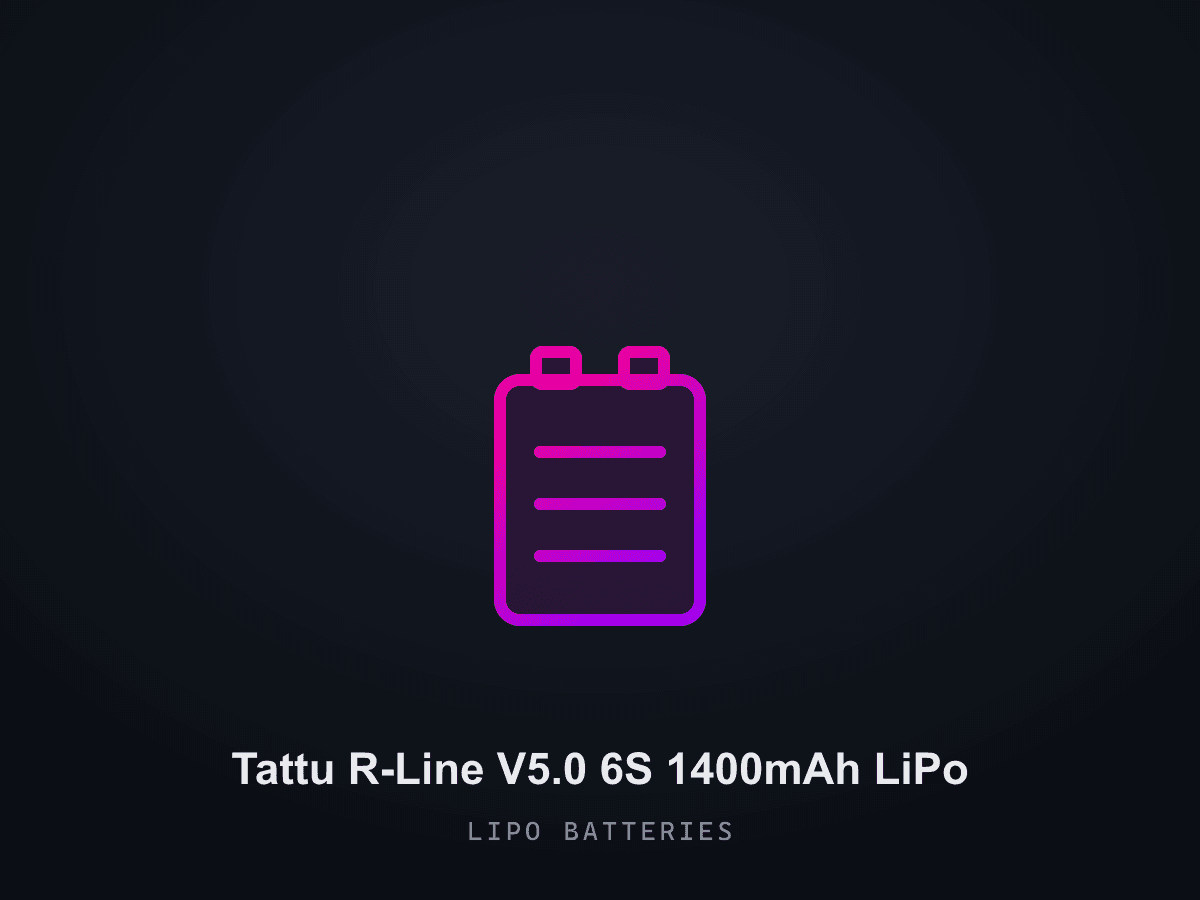 Tattu R-Line V5.0 6S 1400mAh LiPo
