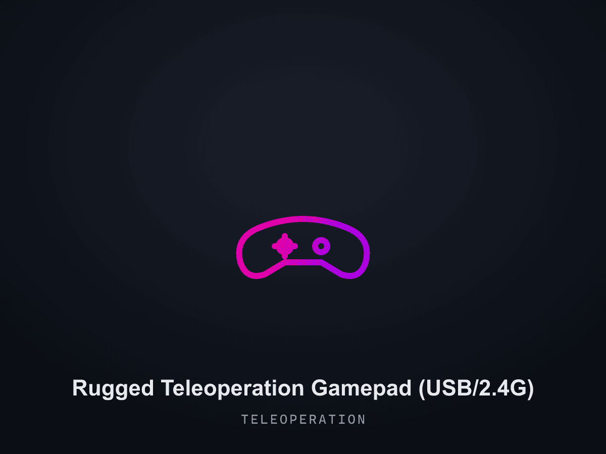 Rugged Teleoperation Gamepad (USB/2.4G)