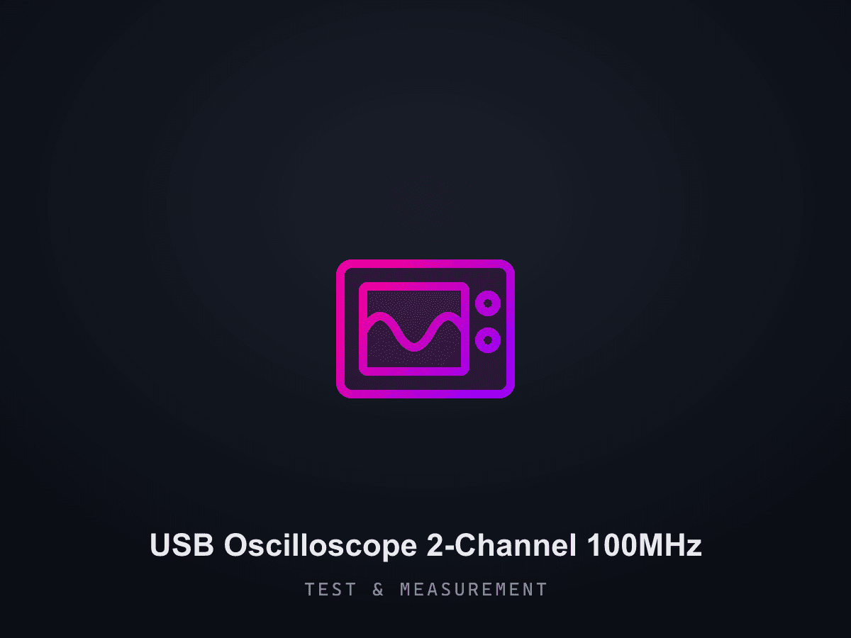 USB Oscilloscope 2-Channel 100MHz