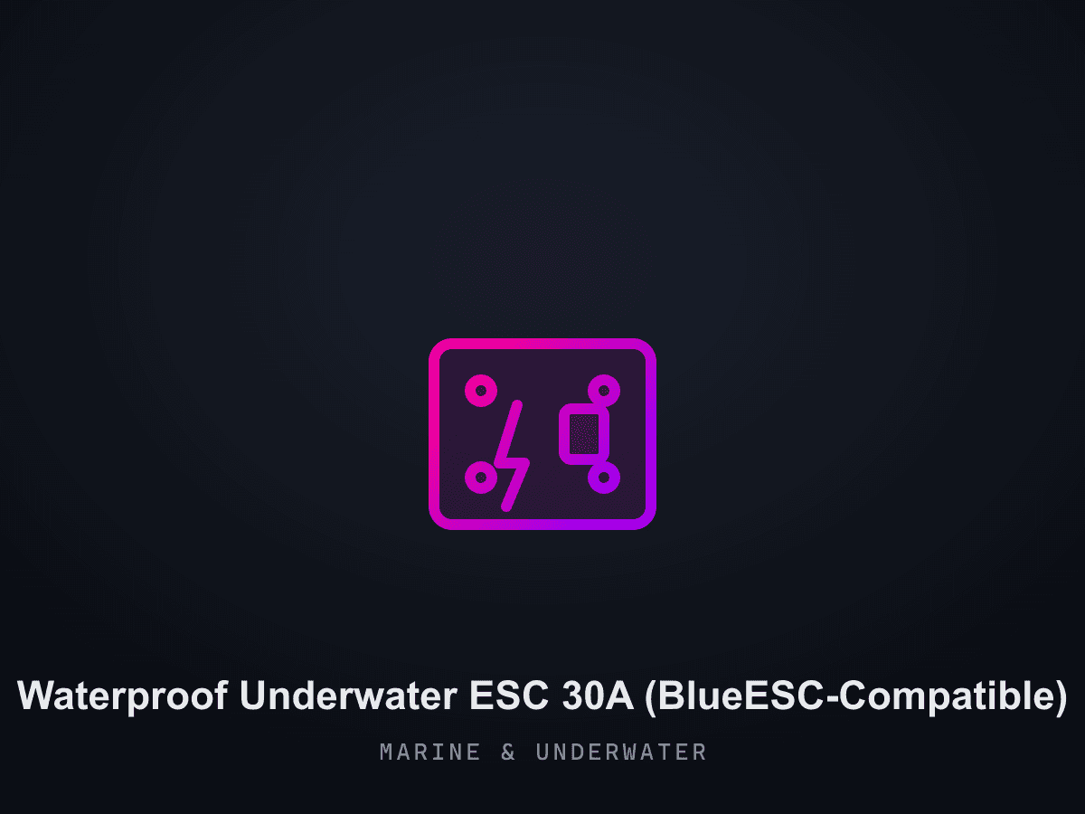 Waterproof Underwater ESC 30A (BlueESC-Compatible)