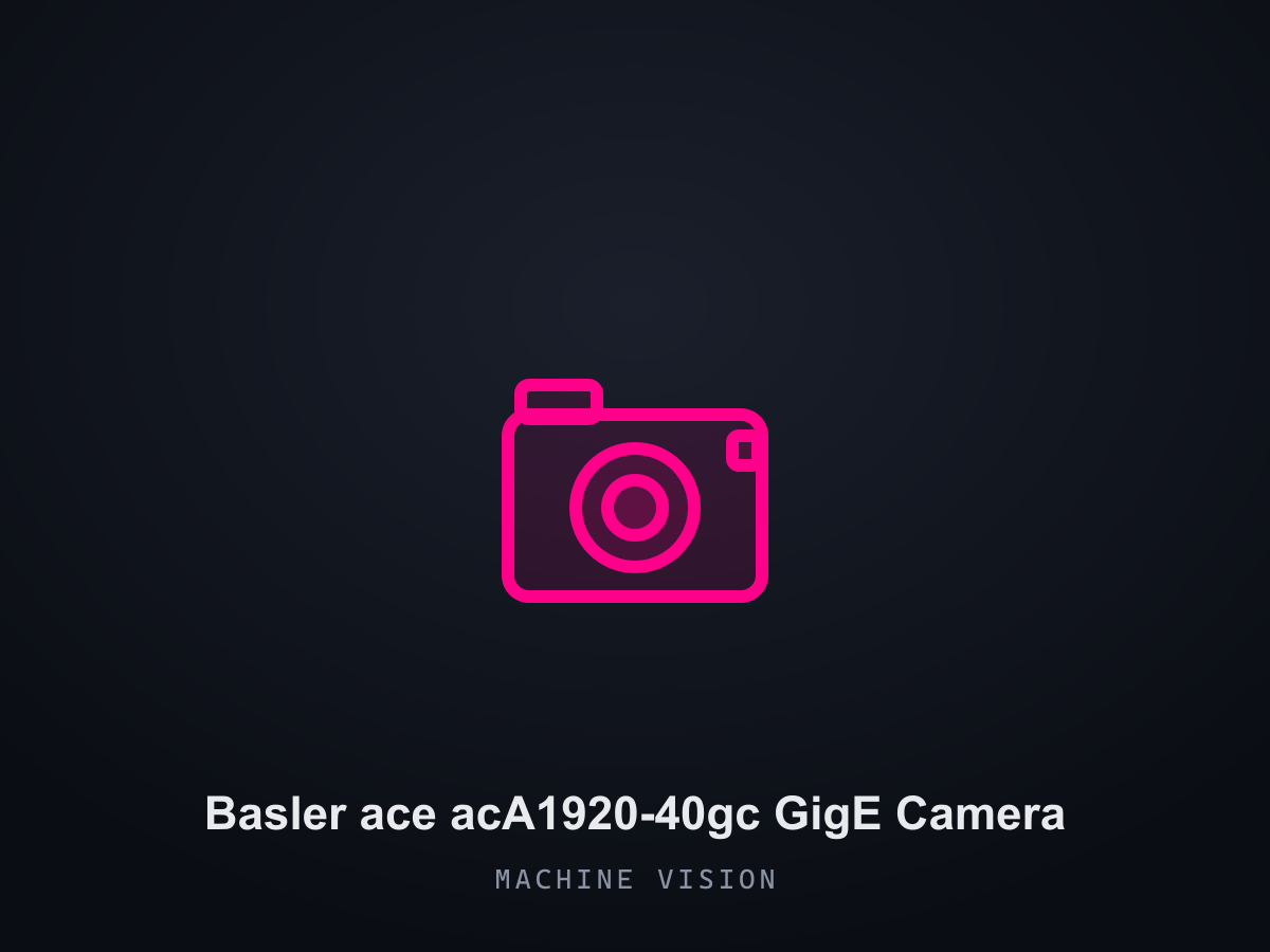 Basler ace acA1920-40gc GigE Camera