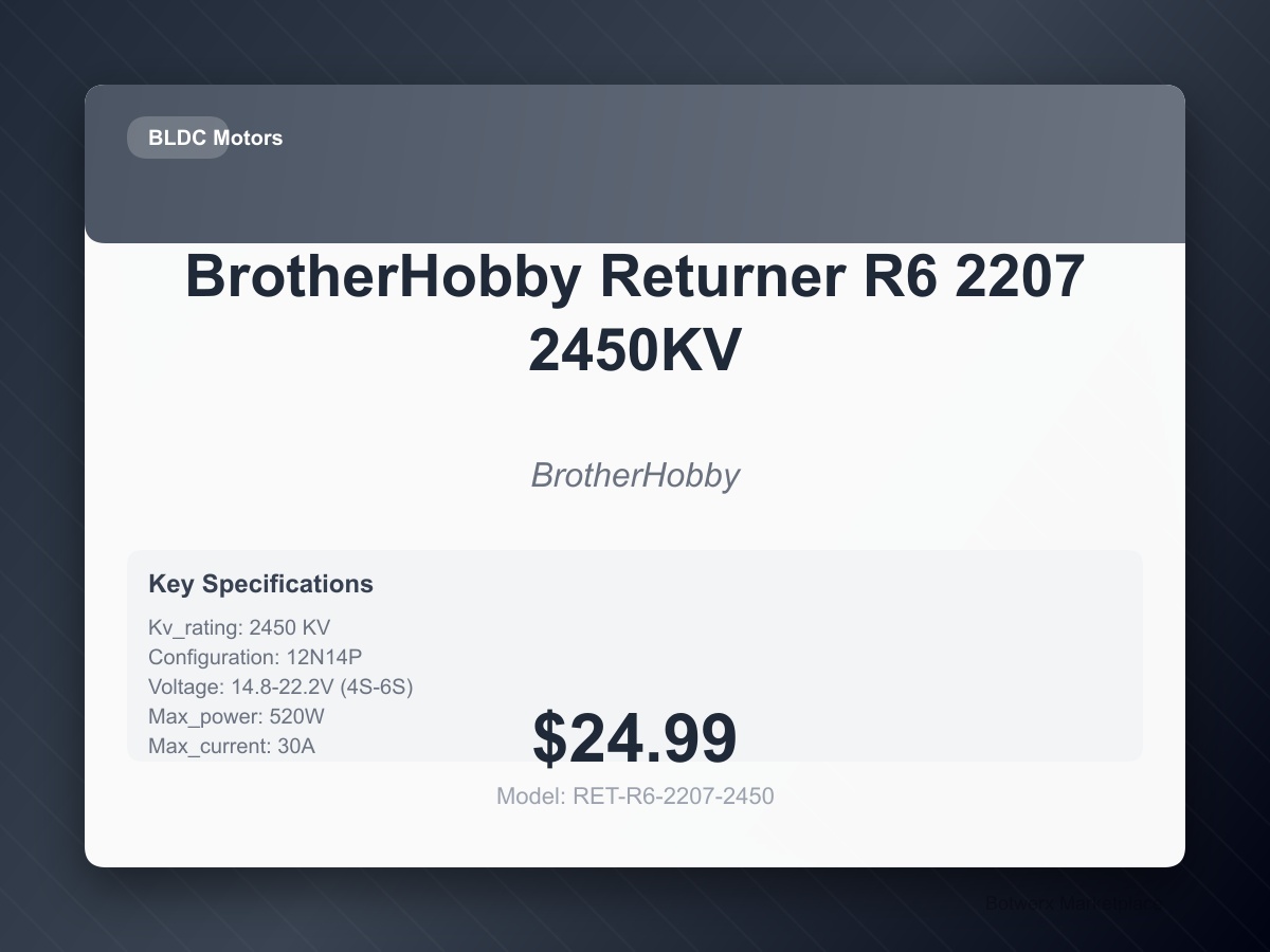 BrotherHobby Returner R6 2207 2450KV
