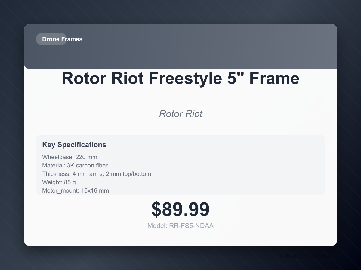 Rotor Riot Freestyle 5" Frame